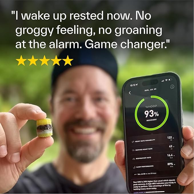 Elo Sleep Gummies for Deep Recovery &amp Restful Sleep | Magnesium L-Theanine &amp Low-Dose Melatonin | Non-Groggy Formula Wake Refreshed | Sugar-Free Vegan Non-GMO | 28 Servings