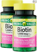 Unique Bundle Store Biotin 1000 mcg – 150 Softgels Biotin Supplement Gluten Free Daily Supports Healthy Hair Skin and Nails Vitamins for Women (Pack of 2)