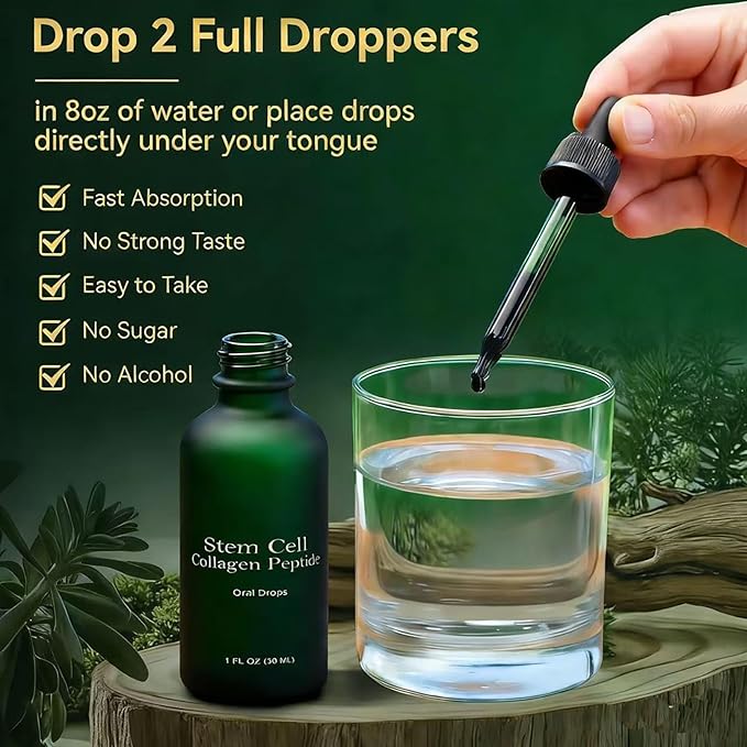 Collagen Peptide Oral Drops 30ml Lift &amp Firm Sagging Skin &amp Reduce Wrinkle Formation 2026 New Natural Supplements for Women and Men(2)