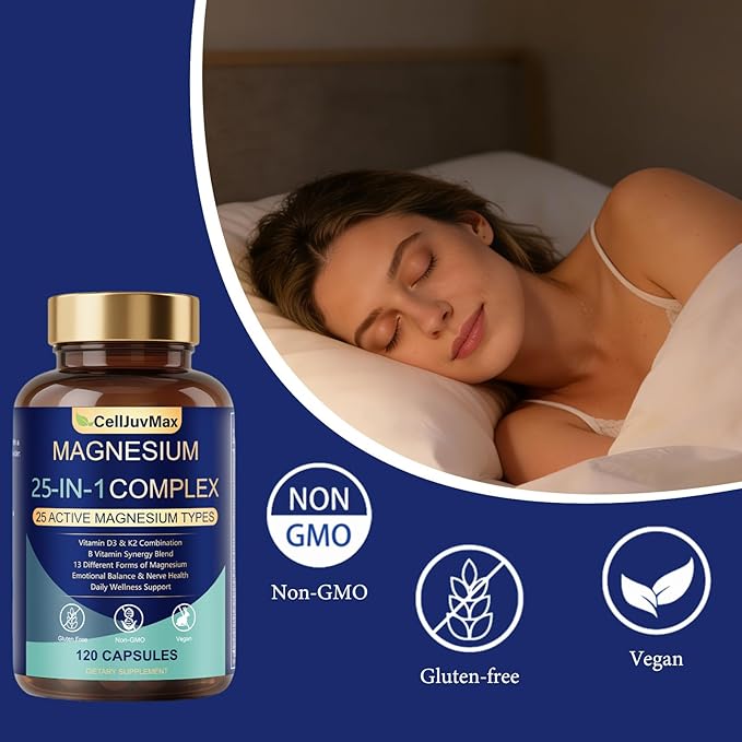 25-in-1 Magnesium Complex | Multi-Form Absorbable Blend for Daily Nutritional Support 120 Vegan Caps (1)