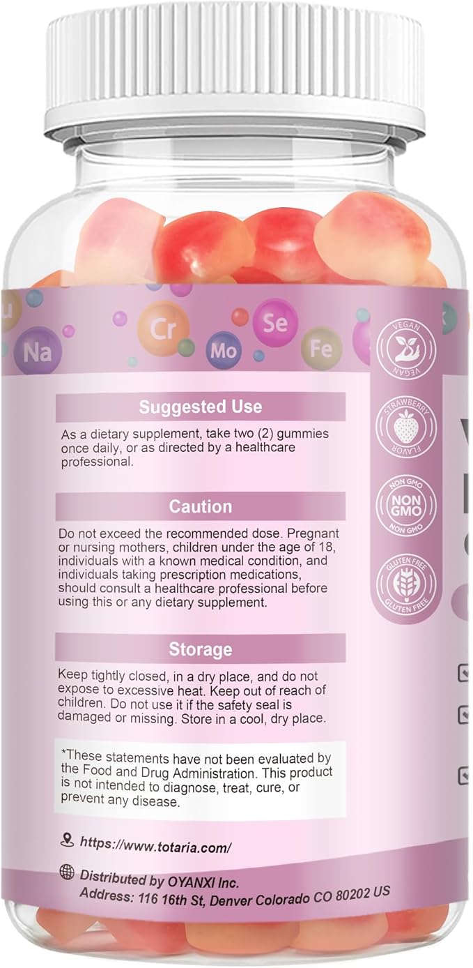 Totaria Women's Multivitamin Gummies &amp Pro Pre Postbiotics Gummies Bundle