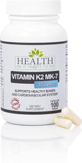 Health As It Ought To Be Vitamin K2 MK-7 150 mcg Supplement – Supports Bone and Cardiovascular Health – Soy-Free Works with Vitamin D3 – 100 Capsules