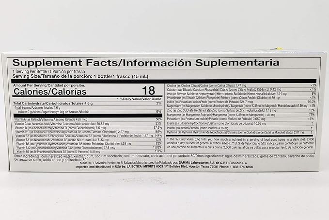 Megavital Forte + Complejo B12 Jarabe Vitaminado 21 Bottles of 15 ml