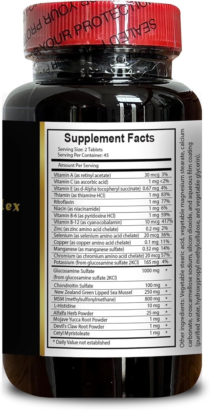 JOINT MATRIX PRO - Glucosamine Chondroitin MSM Flexibility and Comfort Joint Health for Men &amp Women Cartilage Health glucosamine sulfate Joint Antioxidant Supplement - 1 Bottle