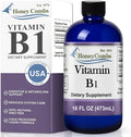 HoneyCombs Vitamin B1 Supplement (Thiamine) Liquid Drops - High Potency Thiamine B1 Supplement for Men &amp Women - Maintain Nervous System Energy &amp Overall Health - Vegan Liquid B Vitamins (16