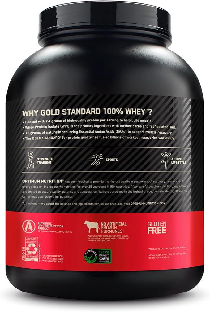 Optimum Nutrition Gold Standard 100% Whey Protein Powder Rocky Road 5 Pound (Packaging May Vary)