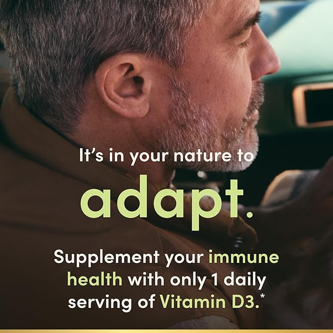 Nature's Bounty Vitamin D Supports Immune Health &amp Bone Health 2000IU Vitamin D3 150 Softgels (Pack of 3)