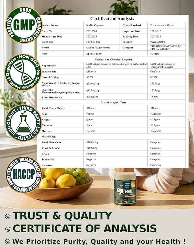 NAD + Supplement Liposomal Nicotinamide Riboside Resveratrol Quercetin Anti-Aging Antioxidant NAD Plus Booster Supplements for Women &amp Men Hair Skin Nails 90 Capsules NMN Alternative 800mg