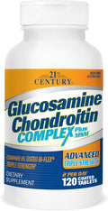 21st Century Glucosamine Chondroitin Complex Plus MSM Advanced Triple Strength 120 Coated Tablets