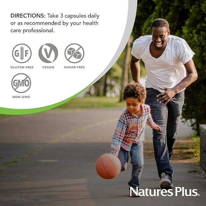 NaturesPlus KalmAssure Magnesium Bisglycinate - 180 Capsules - Supports Nerve &amp Muscle Relaxation - Formulated Without Magnesium Oxide - 60 Servings