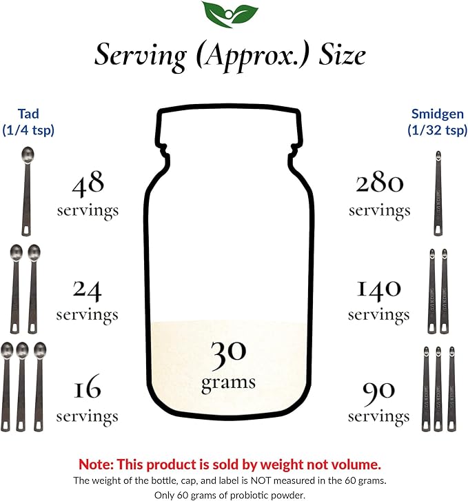 Lactobacillus Fermentum Probiotic Powder 100 Billion cfu's | Made in USA | No Additives | Direct From Manufacturer | No Third-Party Storage | Immune Support | L. Fermentum | 30 Grams (1.05 Oz)