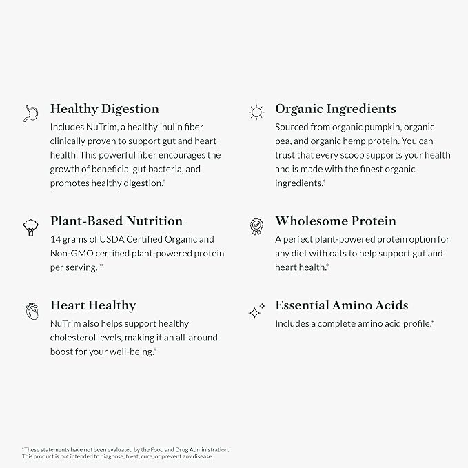 Greens First Dream Protein Plant-Based Vegan Powder - USDA Organic Pumpkin Hemp &amp Pea Protein - Gluten-Free Non-GMO No Added Sugar (Rich Dutch Chocolate 27.54 oz)