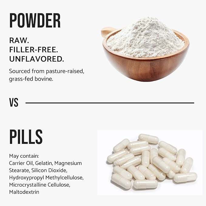 Bovine Collagen Peptides Powder Hydrolyzed Type I &amp III Protein Grass-Fed Pasture-Raised Source Unflavored Collagen Supplement Paleo-Friendly For Active Lifestyles &amp Wellness Non-GMO1.16 lb