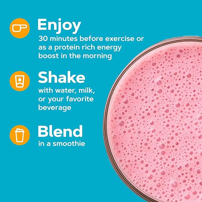 GNC Total Lean | Lean Shake Burn Protein Powder | Hunger Satisfying High Protein Blend Proven to Burn 3X More Calories | Strawberry | 16 Servings