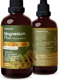 Magnesium Plus Pineapple Flavor - Magnesium Citrate Glycinate/L-threonate &amp Vitamin B6 D C/Liquid Drops Supplement 4 fl oz - Advanced Complex - 60-Day Supply