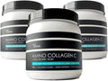(3-Pack) Amino Collagen C - Collagen Powder (180 Scoops) - Marine Collagen Peptides + Hyaluronic Acid. No Sugar. No Odor. Non GMO. USA. for Hair Skin Nails Joints &amp Gut Health.