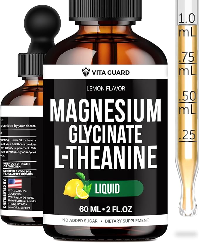 L-Theanine Magnesium Glycinate Chamomile Liquid Supplement