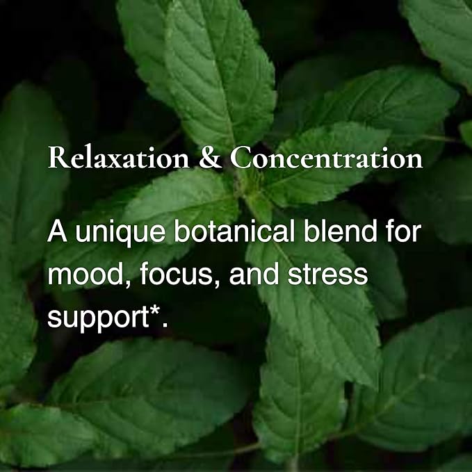 Utzy Naturals Adapto-Calm | Stress Support Formula | with Ashwagandha Tulsi Holy Basil and Passionflower | 60 Capsules