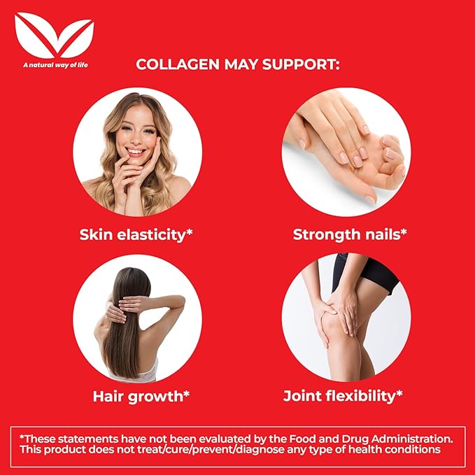 Full Life Collagen Peptides Powder and Moringa Oleifera Capsules - Dietary Supplements - Bovine Collagen for Women and Men Gluten-Free - Veggie Capsules