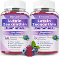 Sugar Free Lutein Gummies 25mg Lutein and Zeaxanthin Supplements for Eye Health13-in-1 Eye Care Formula with Omega-3 Bilberry Saffron-Vision Health Eye StrainDry EyesVegan Blueberry Flavor 120 Ct