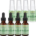 LOVITA 8-Pack Propolis Value Bundle - 4 Liquid Extract Drops &amp 4 Throat Sprays Alcohol-Free Resin Extract Immune &amp Respiratory Support (8 Pc)