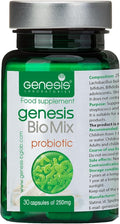 Genesis Biomix Probiotic with Lactobacillus and Bifidobacterium Strains May Support Gut Helth Digestion Immune System 240 Mg per Capsule 30 caps