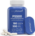 Phosphatidylserine Pure 500mg – 180 Vegetarian Pills 3-Month Supply Supplement for Strengthening Memory Focus &amp Cognitive Function Made in USA Lab Tested Non GMO