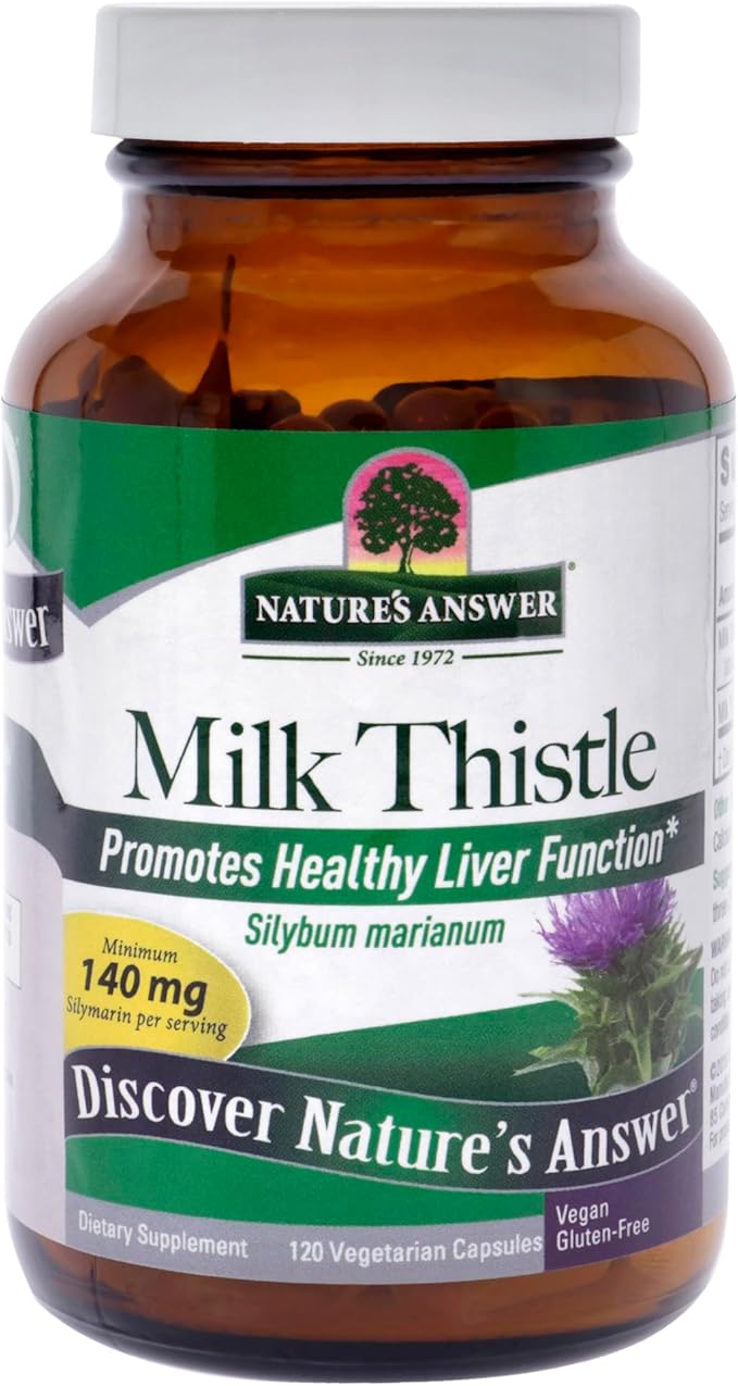 Nature's Answer Milk Thistle Seed Vegetarian Capsules 120-Count