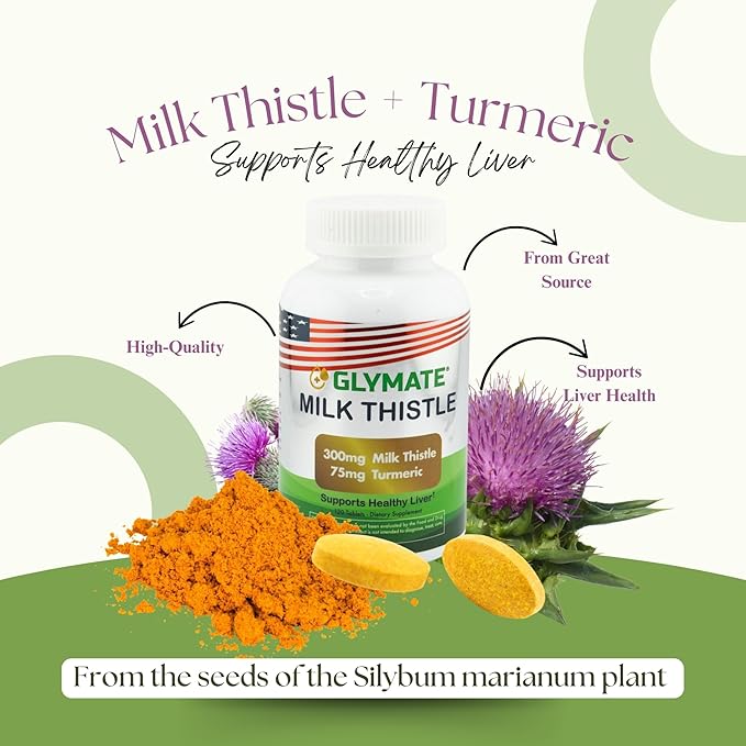 Milk Thistle with Turmeric Liver Cleanse and Detox 120 Tablets