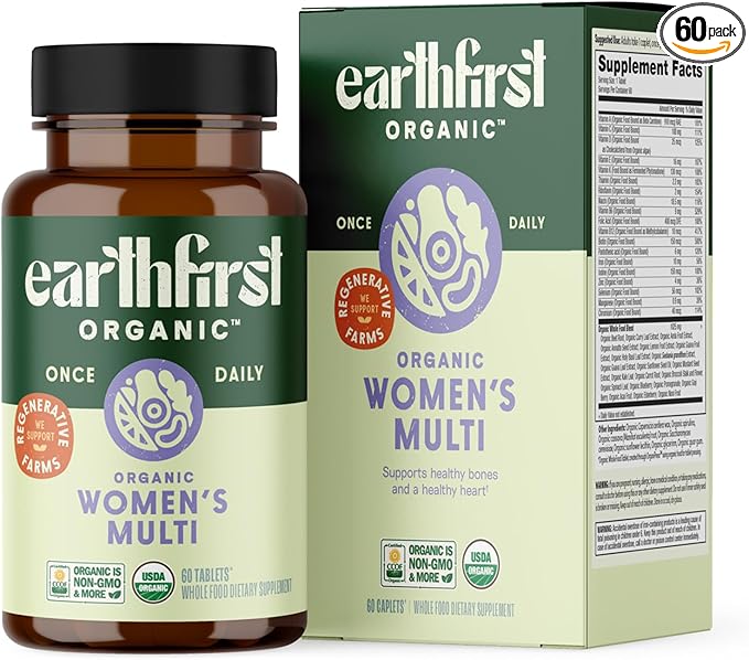 Women’s Multi Once Daily Women's Multivitamin Iron Vitamin B12 &amp More 19 Vitamins from Herbs &amp Superfoods 60 Count