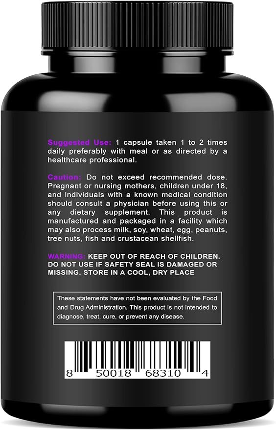 Magnesium Complex and Omega 3 Fish Oil - Magnesium Citrate 500MG – Fish Oil 2000mg 800mg EPA and 600mg DHA - Muscle Relaxation Sleep and Energy Bone Health Brain and Heart