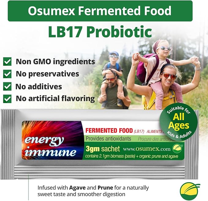 LB17 Fermented Food Biomass Probiotics for Women Men &amp KIds 3g - 30 Sachet/Box Probiotic Packets Probiotics for Digestive Health Adult Probiotic Digestive Nutritional Supplements Kids Gut Hea
