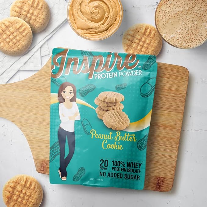 Bariatric Eating Inspire Peanut Butter Cookie 20g Whey Protein Isolate Powder (20 Servings)