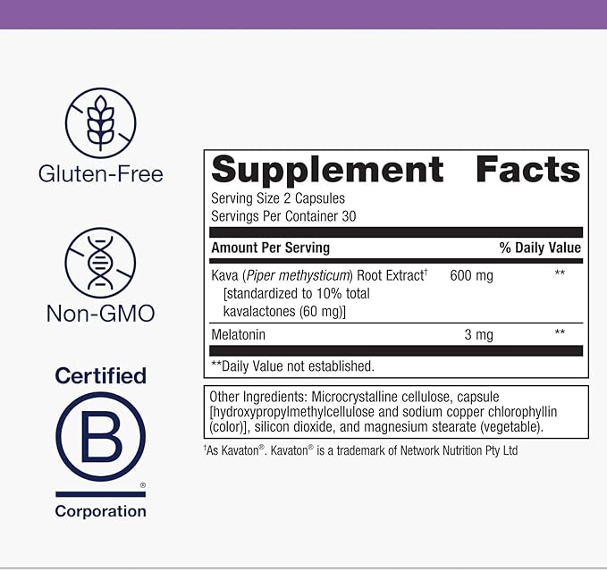 Metagenics MetaSleep - Dual-Phase Melatonin Sleep Supplement - With Kava Root for Relaxation &amp Calmness* - Sustained-Release Formula to Support Restful Sleep* - Non-GMO Gluten-Free - 60 Capsules