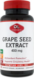 Olympian Labs Grape Seed Extract 400 mg Capsules 100 Count Supporting Heart Health Antioxidant Protection.