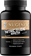 Nugenix Nitric Oxide Booster Supplement - Nitric Oxide Flow L-Arginine L-Citrulline Pine Bark Extract - Vasodilator - 100 Capsules