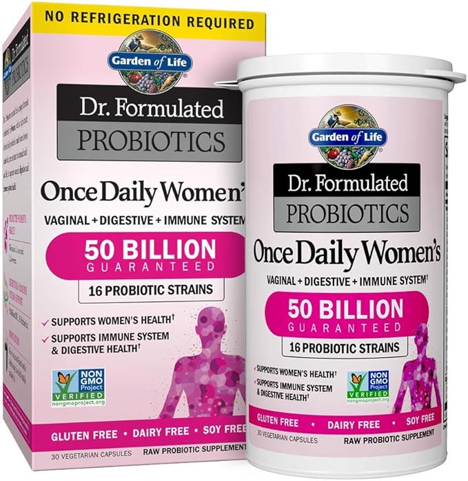 Garden of Life Multivitamin for Women + Probiotics for Men &amp Women - Organic Whole Food Vitamin with Prebiotics