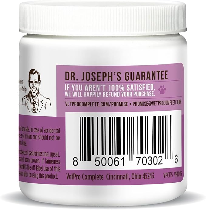 Dr. Joseph's VetPro Complete Dog Hip &amp Joint Supplement for Arthritis Pain Relief – High-Strength Glucosamine &amp Chondroitin Chews for Senior Dogs – Vet Formulated Daily Treats Chicken Flavor