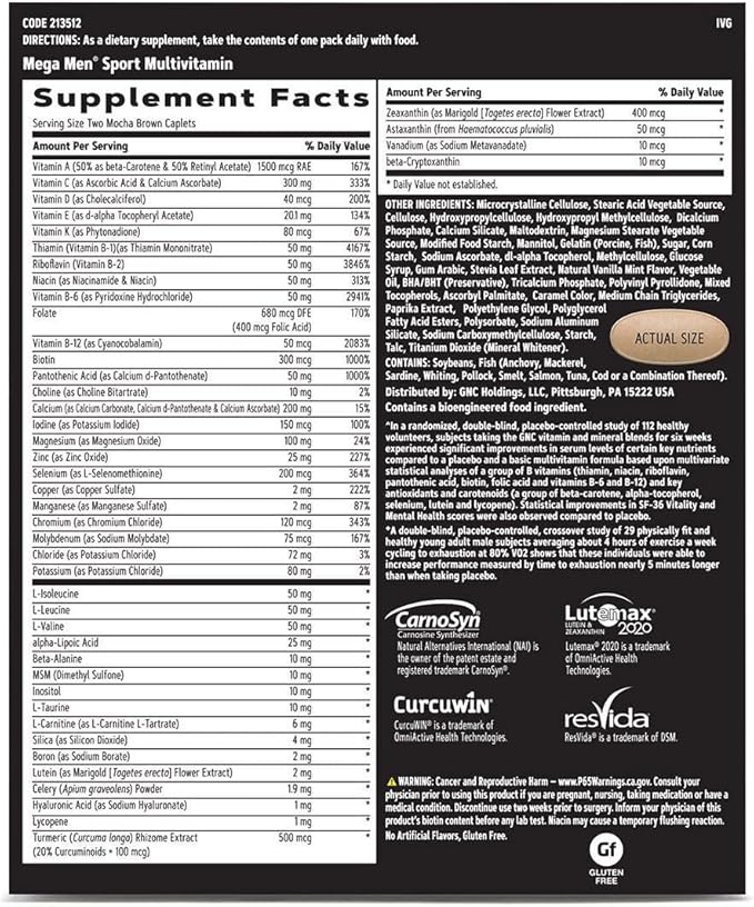 GNC AMP Men’s Extreme Training Vitapak Program 5 Products in 1 Convenient Vitamin Pack for Performance &amp Endurance Adult Multivitamin Proven Ingredients Caffeine Nitric Oxide 30 Day Supply