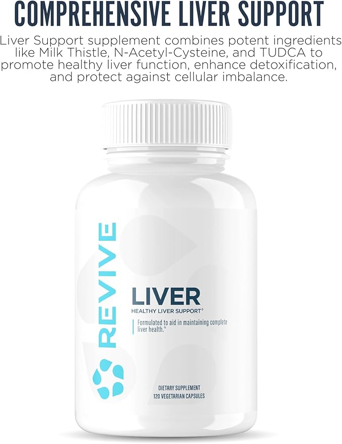 Revive MD Natural Liver Cleanse Detox &amp Repair &amp Heart Support Supplement Bundle