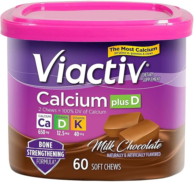 Viactiv Calcium Choc Chew Size 60ct Viactiv Calcium Chocolate Chew 60ct