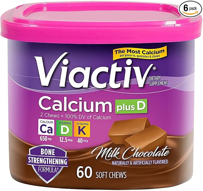 Viactiv Calcium Choc Chew Size 60ct Viactiv Calcium Chocolate Chew 60ct