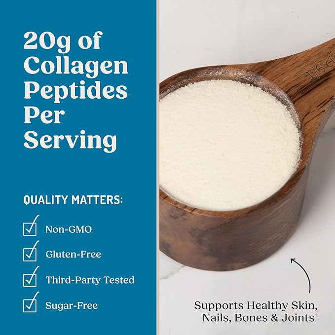 Bulletproof Vanilla Collagen Protein Powder with MCT Oil 19g Protein 42.3 Oz Value Size Collagen Peptides and Amino Acids for Healthy Skin Bones and Joints