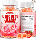 Calcium Citrate Supplement Gummies for Adult: Women &amp Men Sugar Free 1200 mg Calcium Chewable Gummy - Organic Natural High Absorption Vegan Supplements for Energy Immune Support (120Count