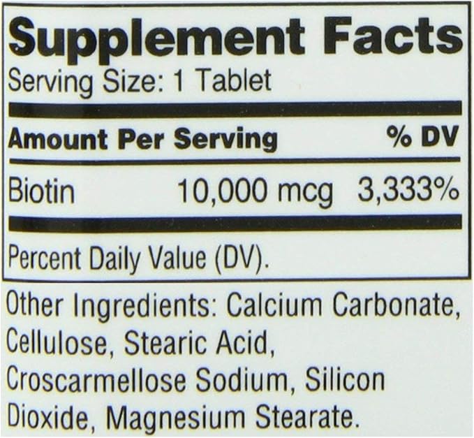 21st Century Biotin 10000 mcg 120 Tablets (Pack of 3)