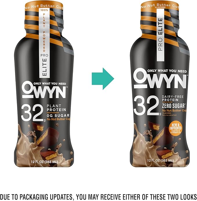 OWYN Only What You Need Pro Elite Protein Shake Variety Pack 32g Protein 0g Sugar High Protein Dairy Free Gluten Free Plant Based Protein Drink 12 Count