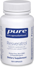 Pure Encapsulations Resveratrol - Cardiovascular Cellular Health &amp Memory Support* - 40 mg Trans-Resveratrol - Antioxidants Supplement - Gluten Free &amp Non-GMO - 120 Capsules