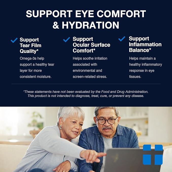 Opti + rTG Omega-3 Supplements | Heart Immune Brain and Eye Health Supplements for Adults | Daily Use Omega 3 DHA EPA Capsules | 120 Softgels/ 60 Servings
