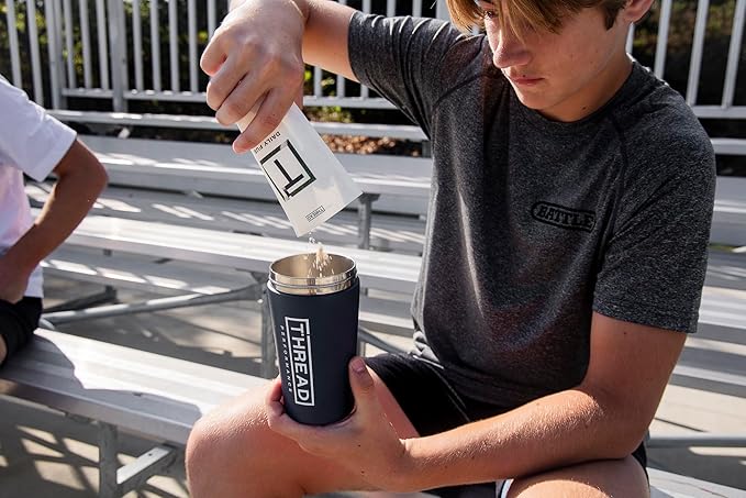 THREAD Performance Daily Fuel - Vanilla Birthday Cake | All-in-One Sports Nutrition for Young Athletes | 21g Protein 60+ Organic Superfoods Vitamins &amp Minerals | 30 Servings