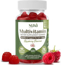 NuVa GLP-1 Support Multivitamin Gummies for Men &amp Women: Raspberry Sugar-Free 3g Fiber for Digestion &amp Gut Health Vitamins &amp Minerals for Metabolic Balance Gluten-Free 60 Gummies - 30